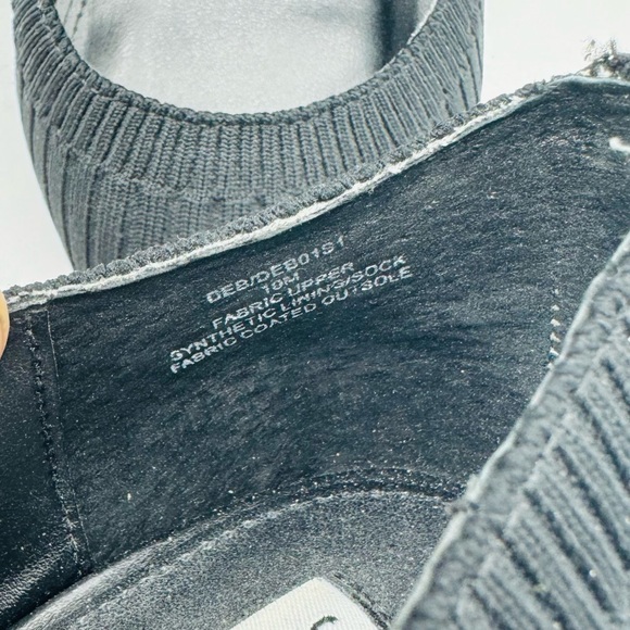 Steve Madden Deb Black Fabric Sock Like Heels - Picture 8 of 9